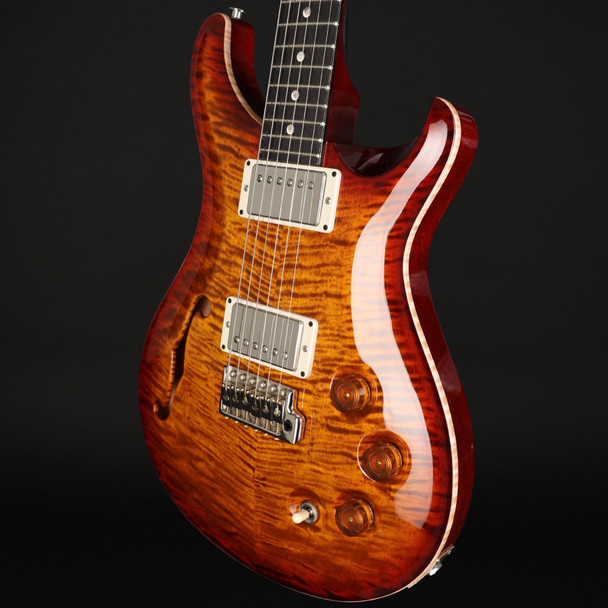 PRS DGT Semi-Hollow, Moons in Dark Cherry Sunburst #0422020