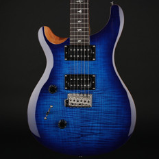 PRS SE Custom 24 Left Handed in Faded Blue Burst with Gig Bag