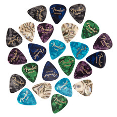 Fender 351 Shape Premium Picks -24 Count Pack, Multi-Color