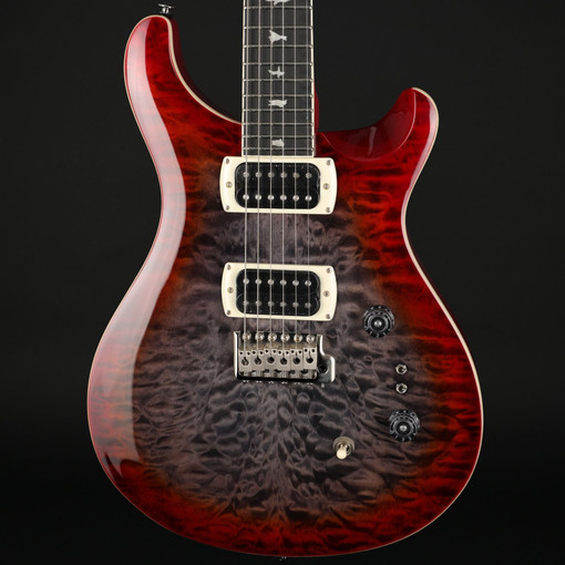 PRS SE Custom 24-08 Quilt (2026) in Charcoal Cherry Burst with Gig