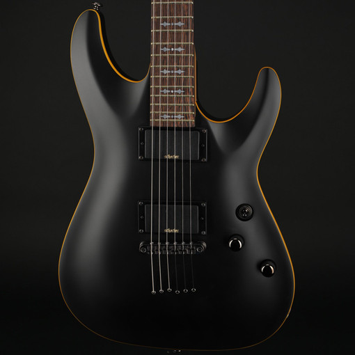 Schecter Demon 6 in Aged Black Satin #IM25120494 - Wildwire Guitars