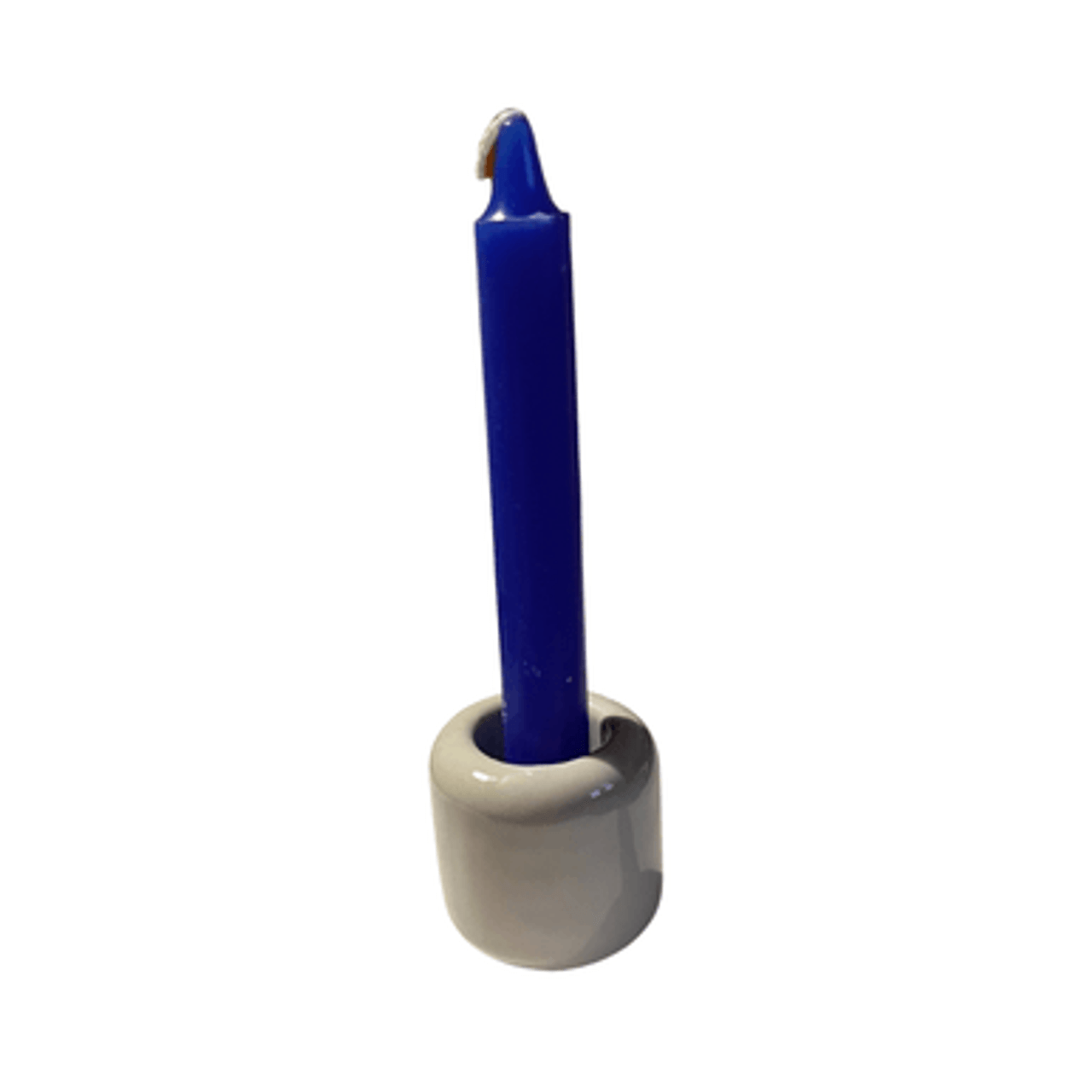 Spell Candle in White Holder