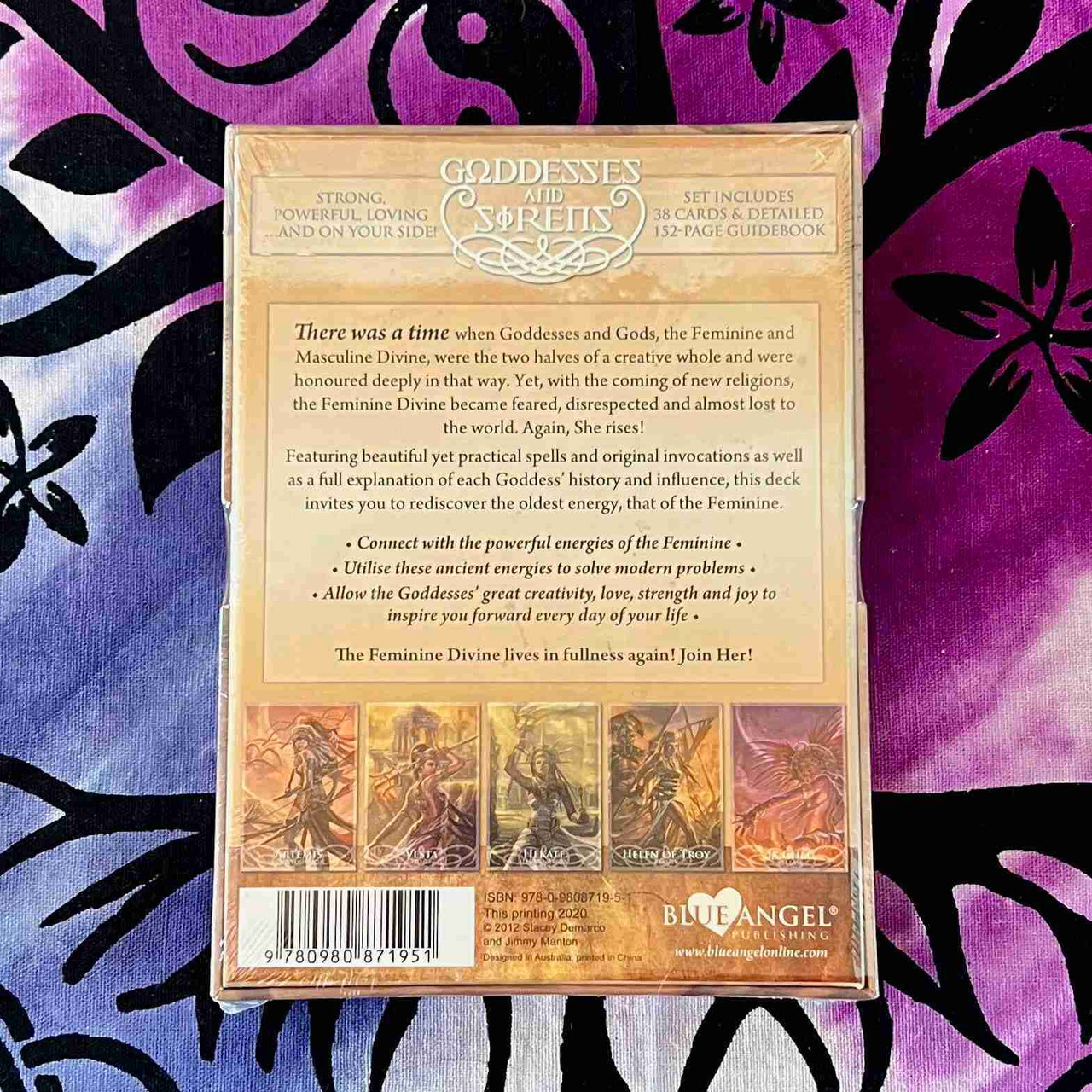 Goddesses & Sirens Oracle Cards Box Back