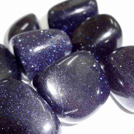 Blue Goldstone Tumbled Stone