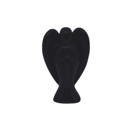 Black Obsidian Angel Figurine