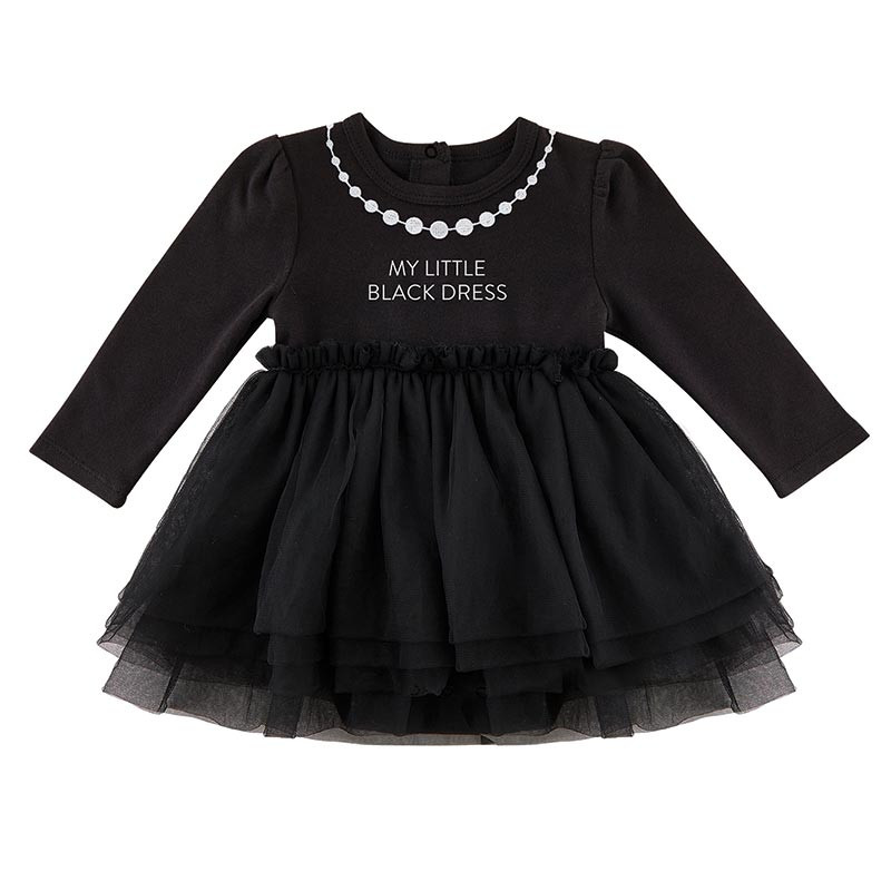 Stephan Baby My Little Black Dress Onesie Newborn Baby Girl Bubble