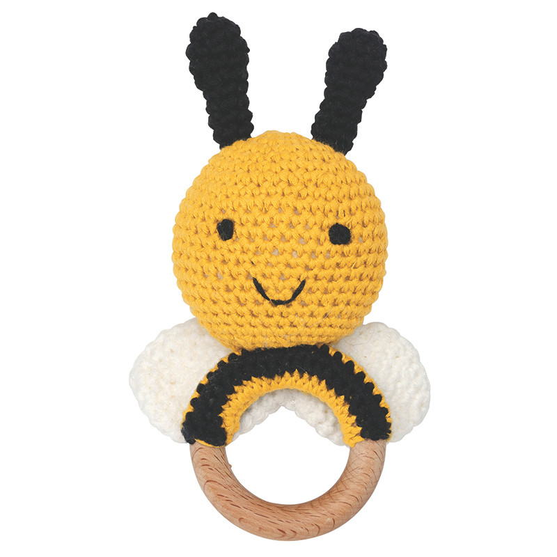Knit Rattle - Bee - [Consumer]Stephan Baby
