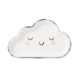 Little Cloud Die Cut Appetizer Plates