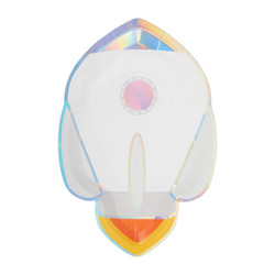 Out Of This World Die Cut Rocket Lunch Plate
