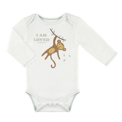 Long Sleeve Snapshirt - Monkey