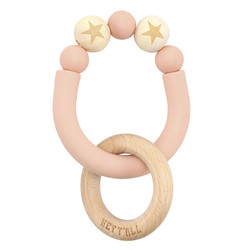 Silicone Teether - Pink Horseshoe