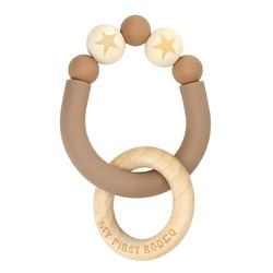 Silicone Teether - Brown Horseshoe