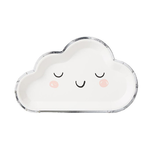 Little Cloud Die Cut Appetizer Plates