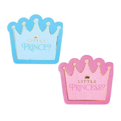 Little Prince or Little Princess Gender Reveal Lunch Napkins