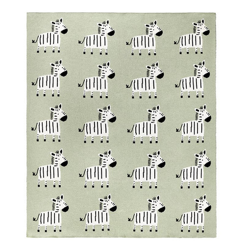 Knit Blanket - Zebra