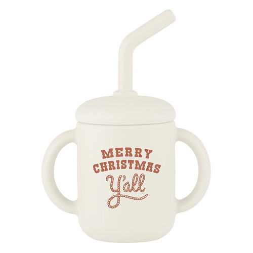 Silicone Sippy Cup - Merry Christmas Ya'll