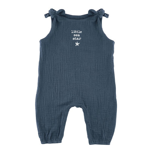 Overall Tie Romper - Little Sea Star