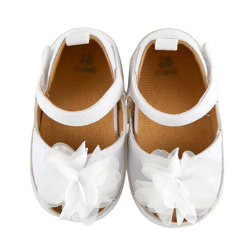 Flower Sandals - White