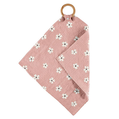 Mini Blankie Teether Pink Floral