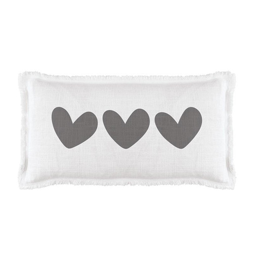 Lumbar Pillowcase - Hearts