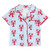 Bamboo Short Sleeve Top + Square Short with Whip Stitch - Blue Stripe + Lobsters - Adult Size