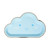 Little Cloud Die Cut Appetizer Plates