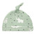 Knotted Hat - Green Safari + Dots