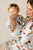 Cozy Romper - Bear + Blue Stripes