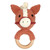 Knit Plush Rattle + Wood Ring - Horse