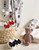 Plush Blanket - Bear + Blue Stripes