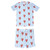 Two-Piece Short Sleeve + Shorts PJ Set - Blue Stripes + Lobsters