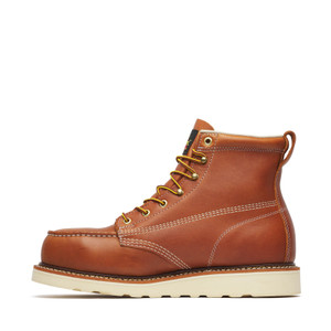 Thorogood American Heritage – 6″ Tobacco Safety Toe – Moc Toe MAXWear Wedge SKU: 804-4200
