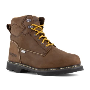Iron Age Groundbreaker Men's Brown 6" Work Boot with Internal Met Guard- SKU: IA5014