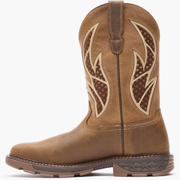 Georgia Boot Carbo-Tec FLX Alloy Toe Pull-on with InsulKul™ Work Boot in Brown/Tan