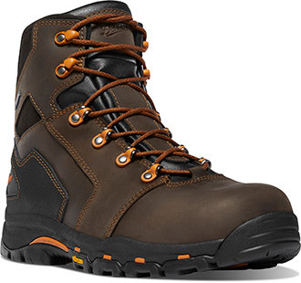 Vicious 6" Brown/Orange Composite Toe SKU: 13879 