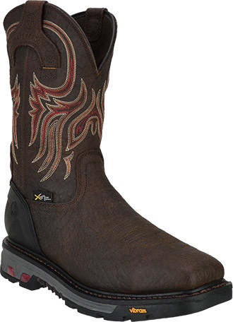 Justin Original 11" Steel Toe WP Western Wellington Metguard Boot SKU: WK2112