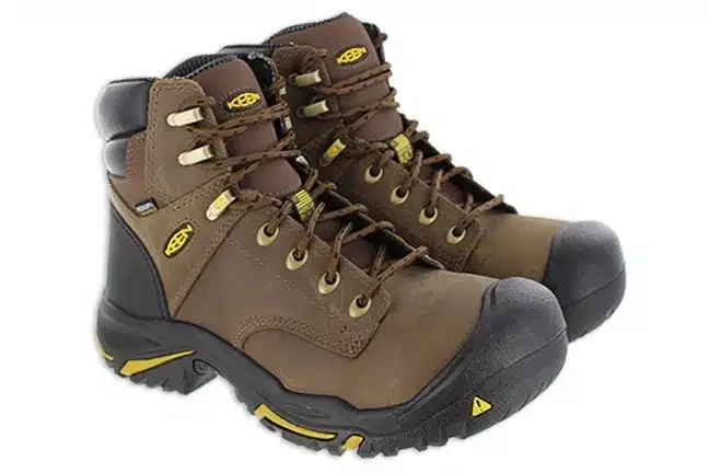 Keen Utility MT Vernon Mid Brown Leather Work Boots SKU: 1013258