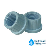 1½ inch true union ball valve unions side view