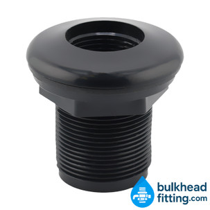 1 inch thread x slip bulkhead fitting top view