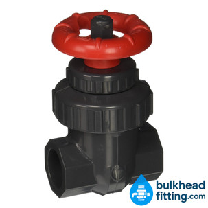 Spears 1 inch Schedule 80 gate valve slip x slip for precise flow control in aquarium and plumbing systems