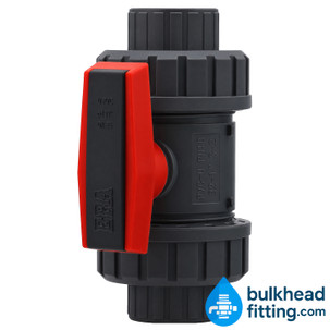 1 inch true union slip ball valve angle view