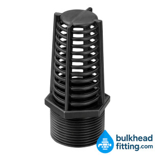 ½ inch threaded suction strainer top view