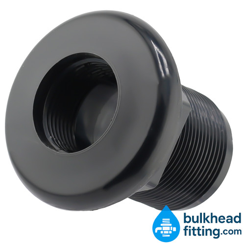 .75 inch thread x slip bulkhead fitting front view