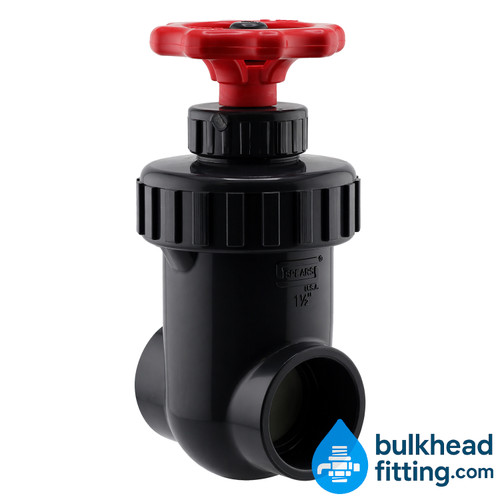 Spears 1-1/2 inch Schedule 80 gate valve slip x slip for precise flow control in aquarium and plumbing systems