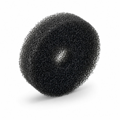 Black 3¼-inch replacement media reactor sponge with ¾-inch center hole