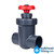 3/4 inch slip x slip schedule 80 pvc gate valve tilt view