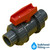 ¾ inch true union gray ball valve side view