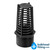 ¾ inch threaded suction strainer top view