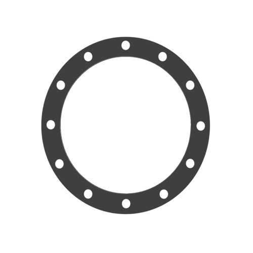 18 ID X 21 OD X 3/16 TH BLACK EPDM 12 BOLT HOLES