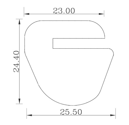 16.75" Grey EPDM Manway Gasket Compatible with Zorzini G/200RP
